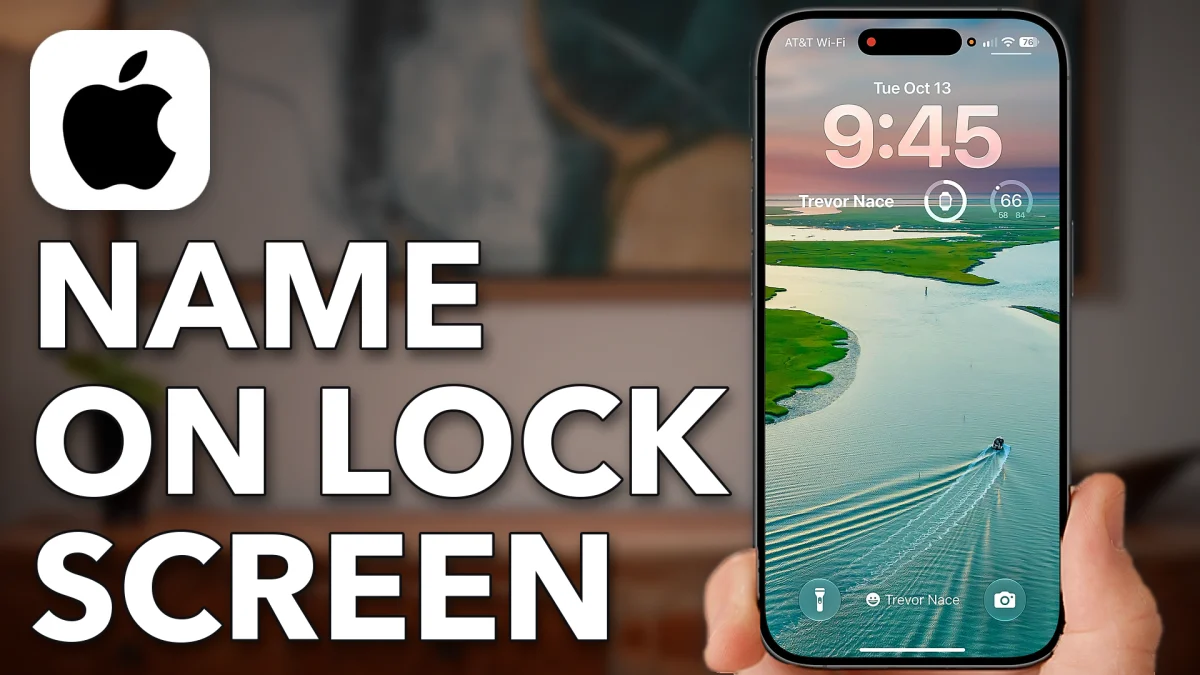How To Add Your Name On Your iPhone Lock Screen!