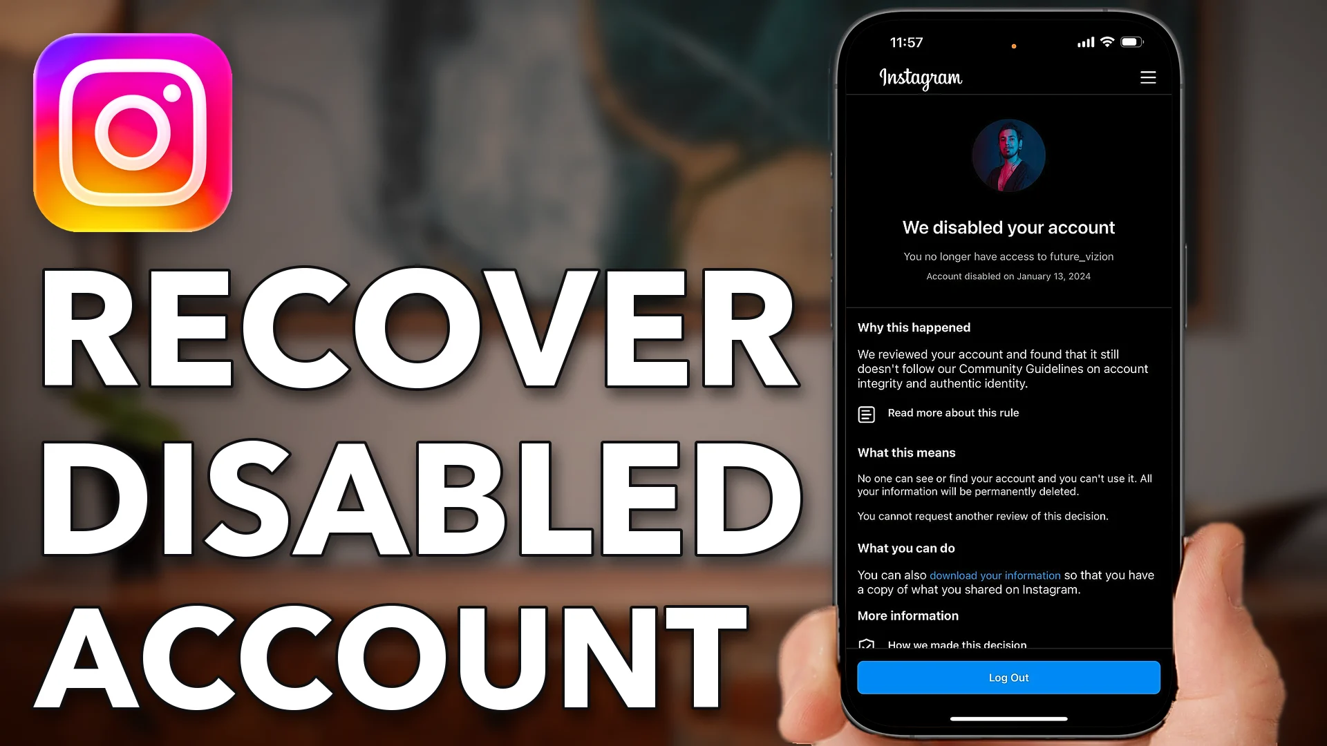 How To Recover Disabled Instagram Account 2026