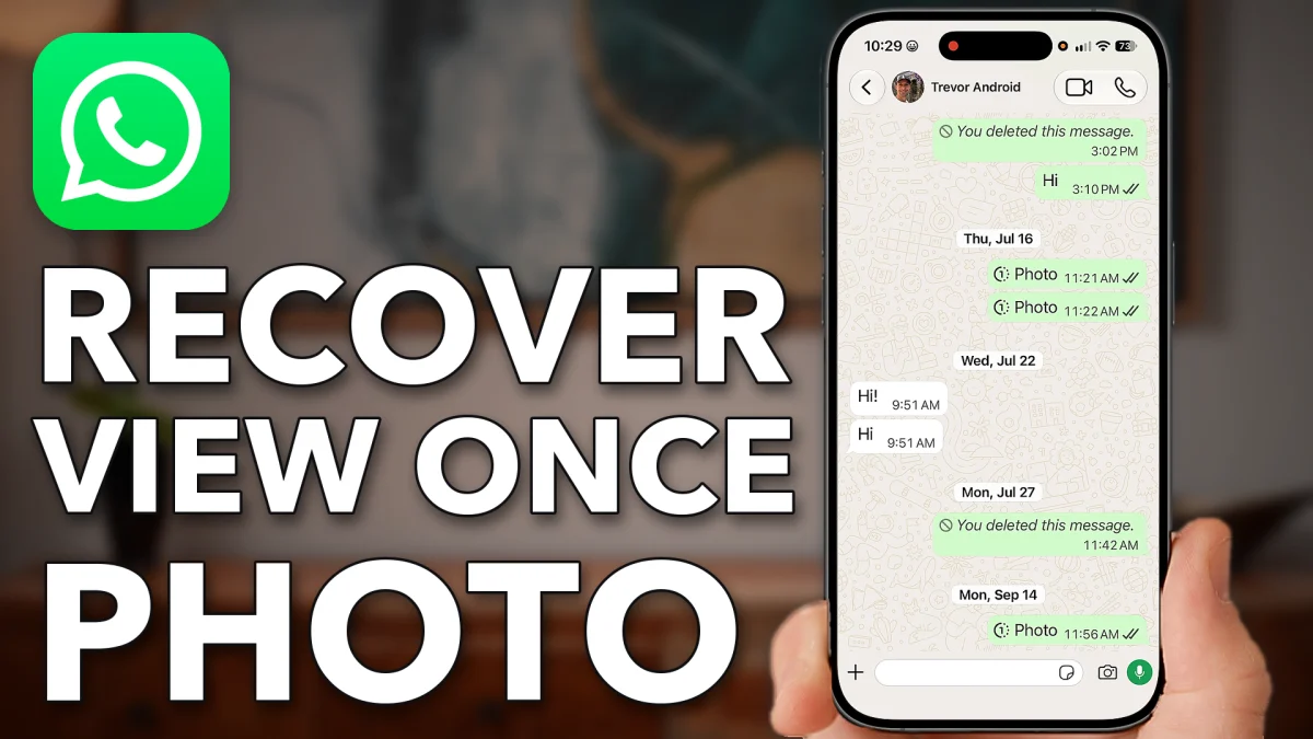 How To Recover WhatsApp View Once Photo